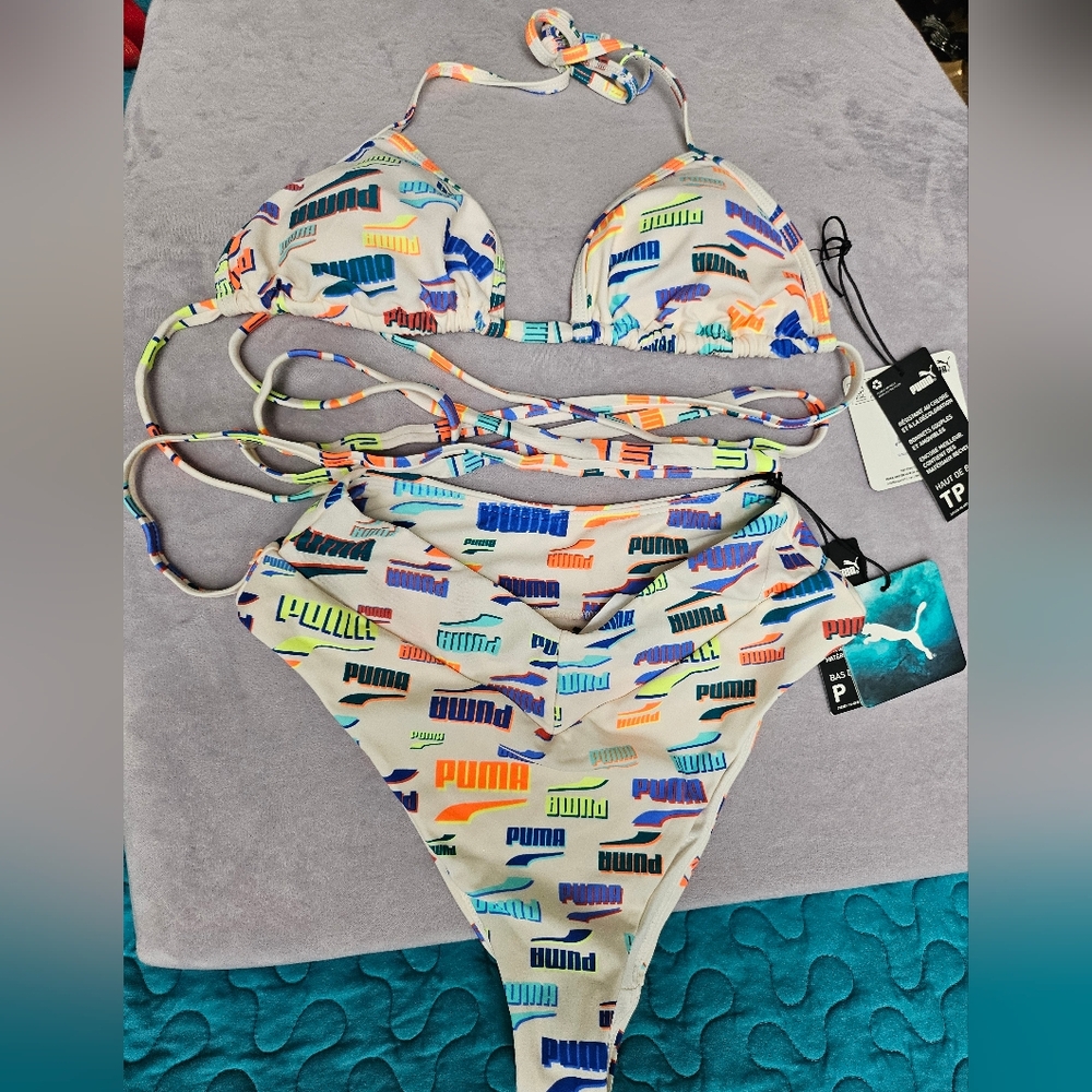 Puma  Multicolor 2 Piece Swimsuit
